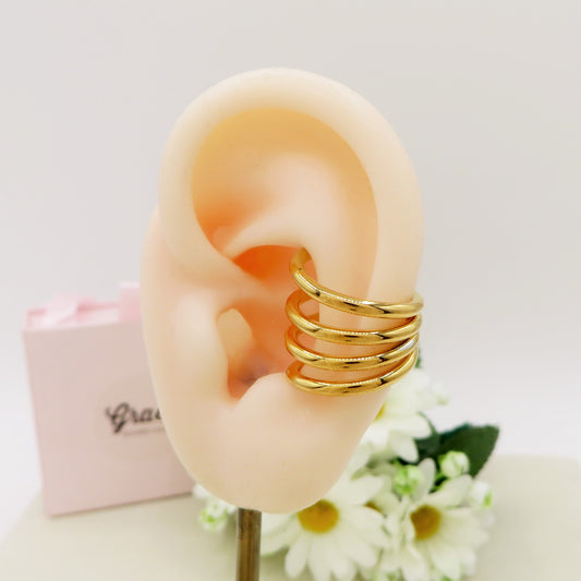 LILITH EARCUFF MULTIPLO ~ ACCIAIO Inossidabile orecchino Senza buco