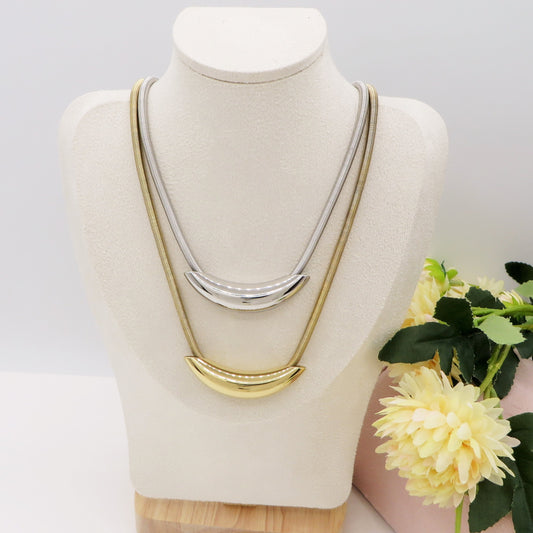 ARTEMIDE ~ Collana tubogas tubolare ACCIAIO inossidabile