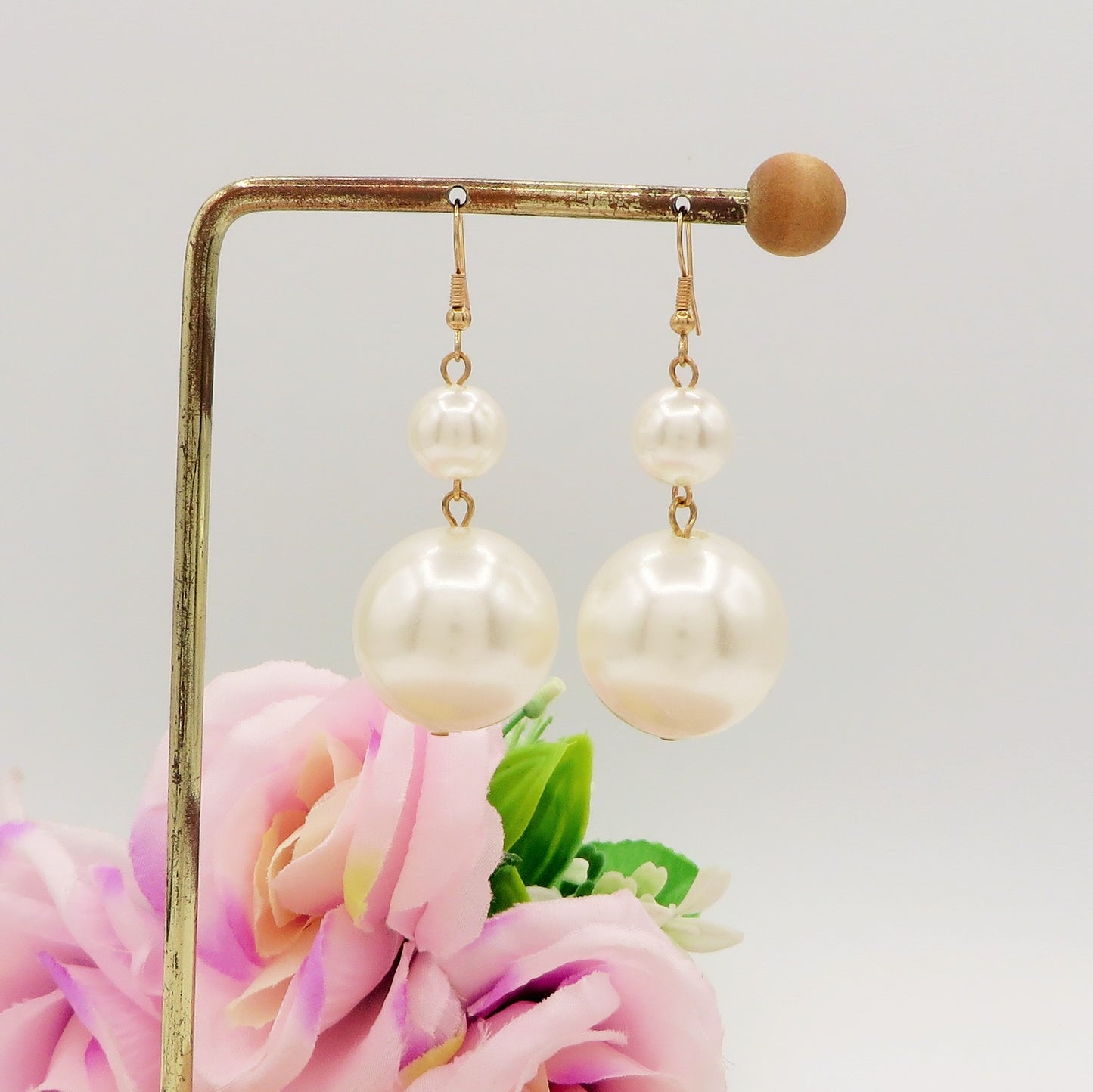 MAXI PEARLS - Orecchini pendenti con perle XL