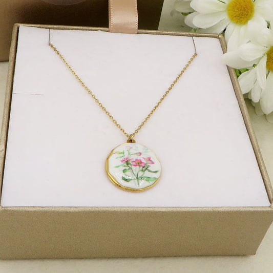 MARGUERITE Collana Pendente con fiore - ACCIAIO INOSSIDABILE