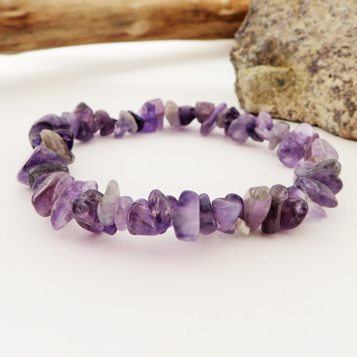 CHAKRA CHIPS ~ Bracciale in chips QUARZO ~ Nirvana Stones
