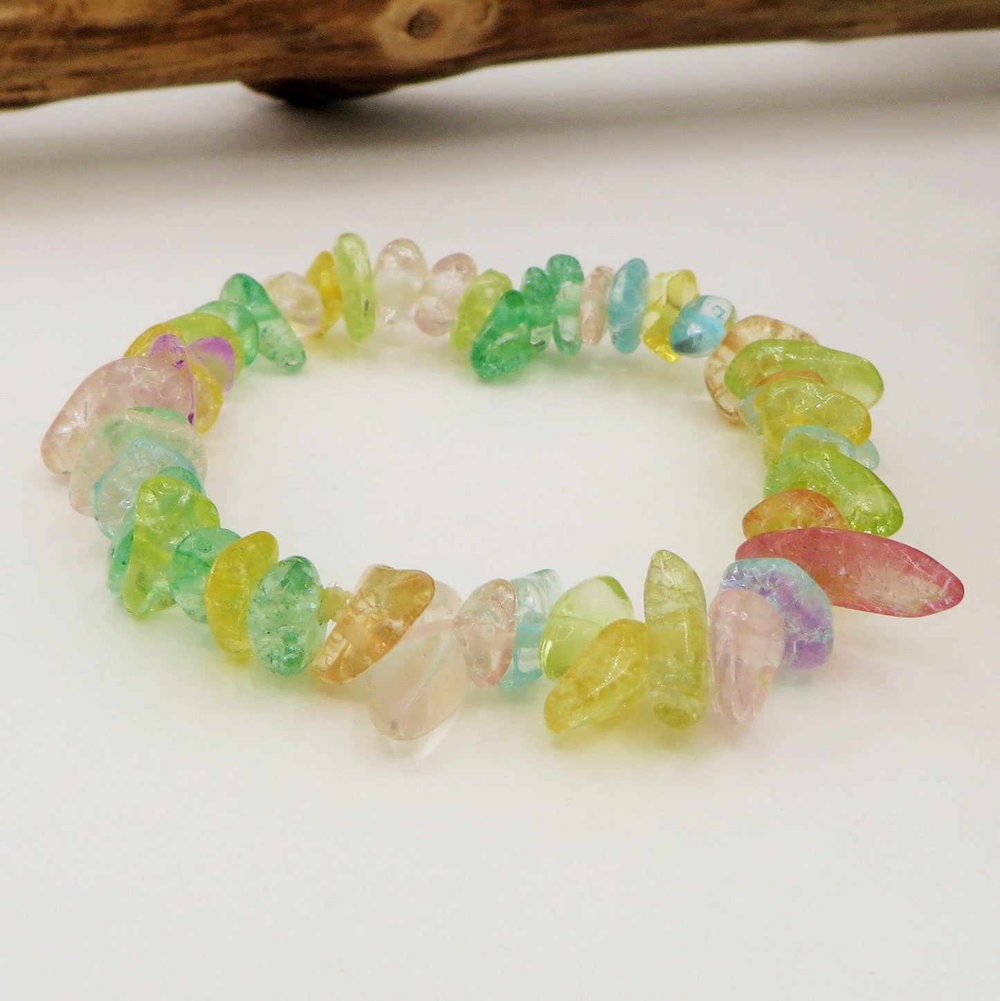CHAKRA CHIPS ~ Bracciale in chips QUARZO ~ Nirvana Stones