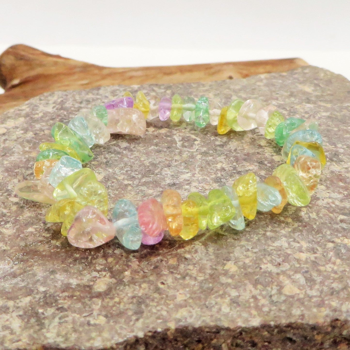 CHAKRA CHIPS ~ Bracciale in chips QUARZO ~ Nirvana Stones