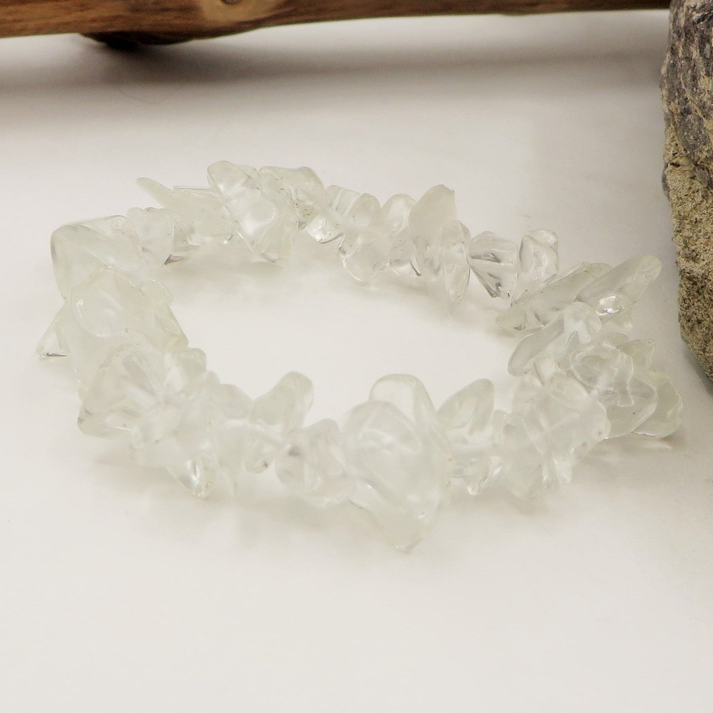 CHAKRA CHIPS ~ Bracciale in chips QUARZO ~ Nirvana Stones