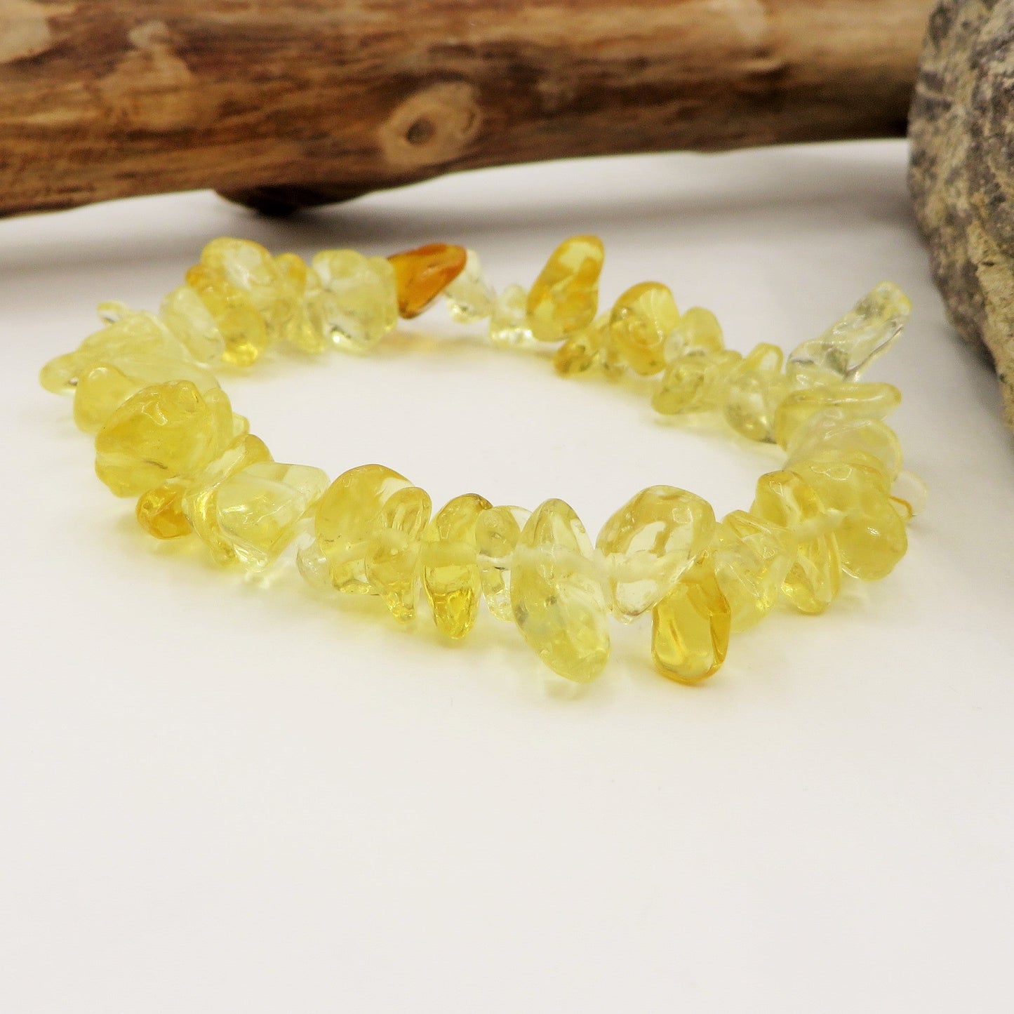 CHAKRA CHIPS ~ Bracciale in chips QUARZO ~ Nirvana Stones