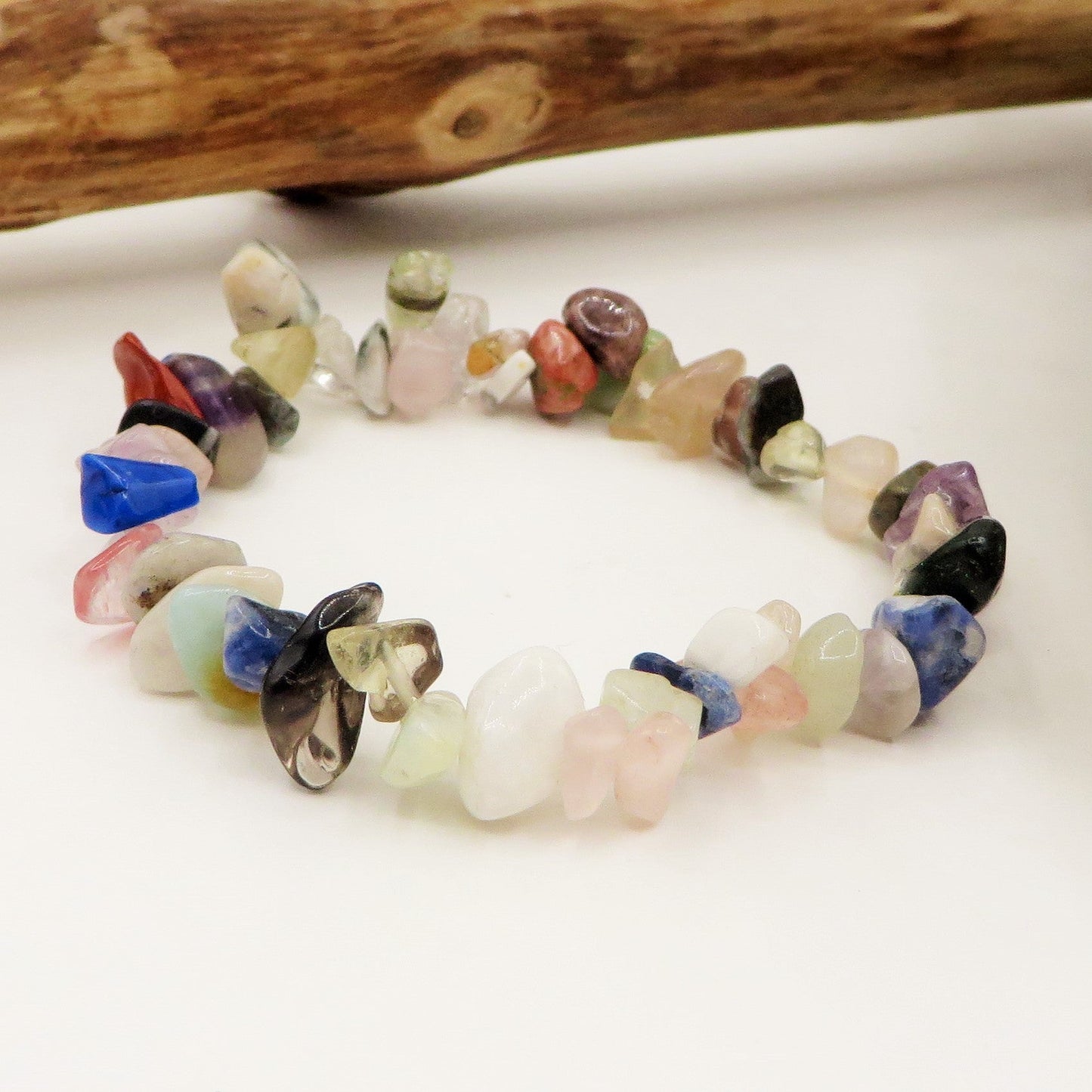 CHAKRA CHIPS ~ Bracciale in chips QUARZO ~ Nirvana Stones