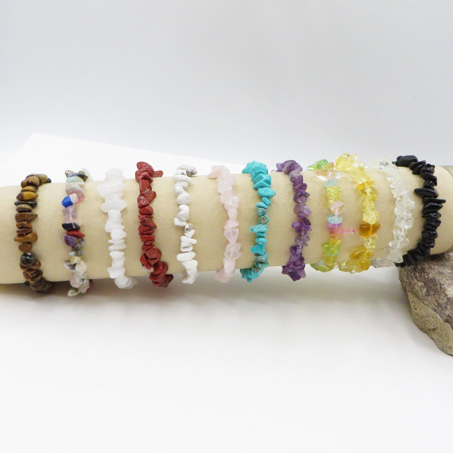 CHAKRA CHIPS ~ Bracciale in chips QUARZO ~ Nirvana Stones