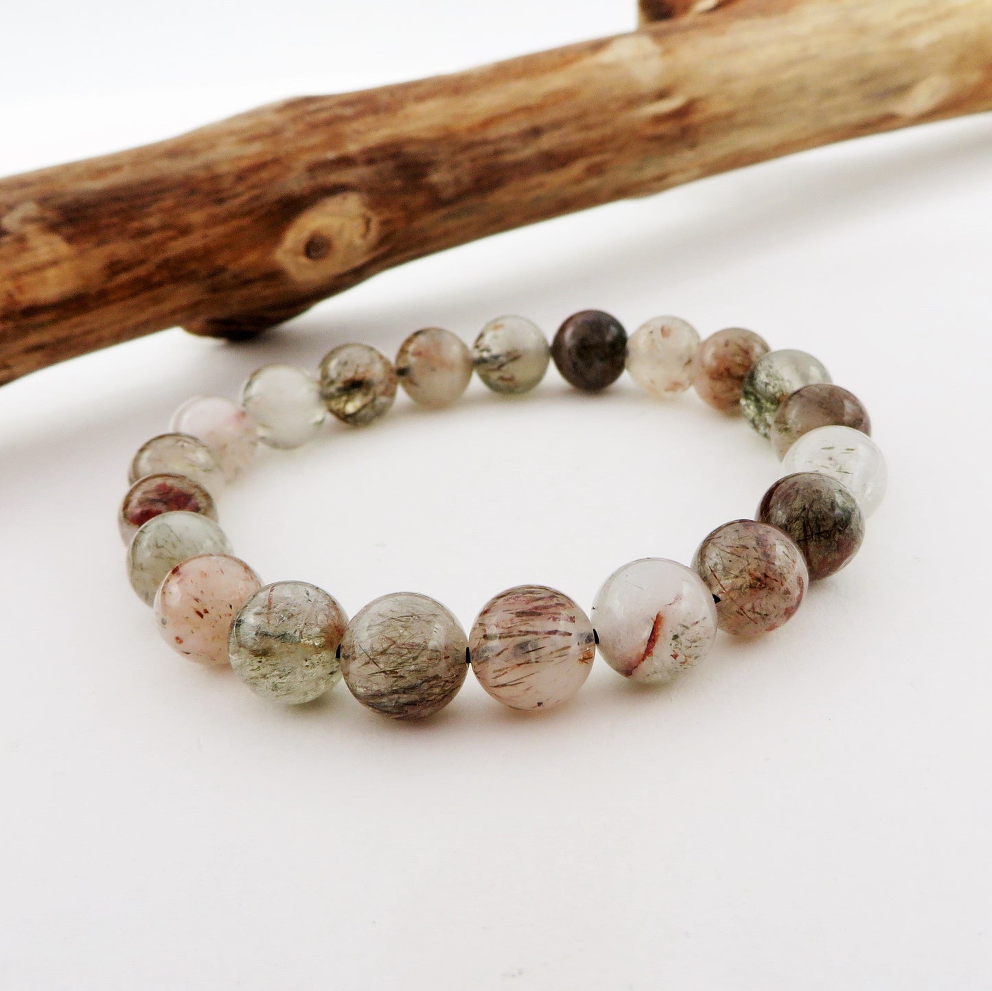 Sandarasa ~ Bracciale in QUARZO SUPER SEVEN naturale Black Gold ~ qualita' AAA