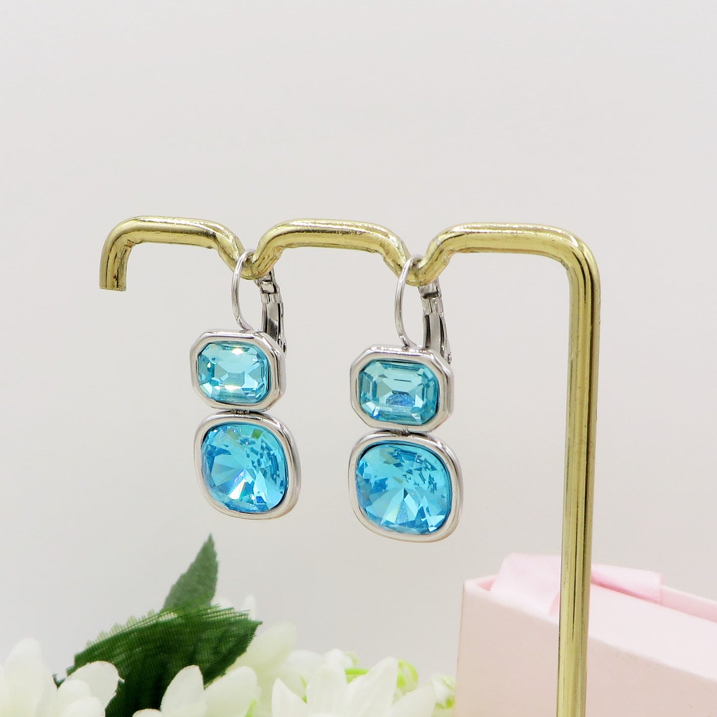 ALINA silver - ACCIAIO INOSSIDABILE - Paia orecchini monachella con cubic zirconia