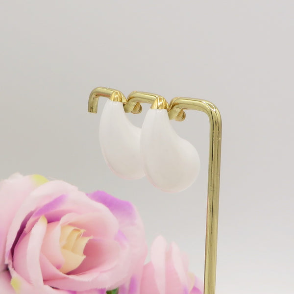 DROP SPRING COLOURS - ACCIAIO inossidabile ~ Paio Orecchini goccia bombe' smaltati