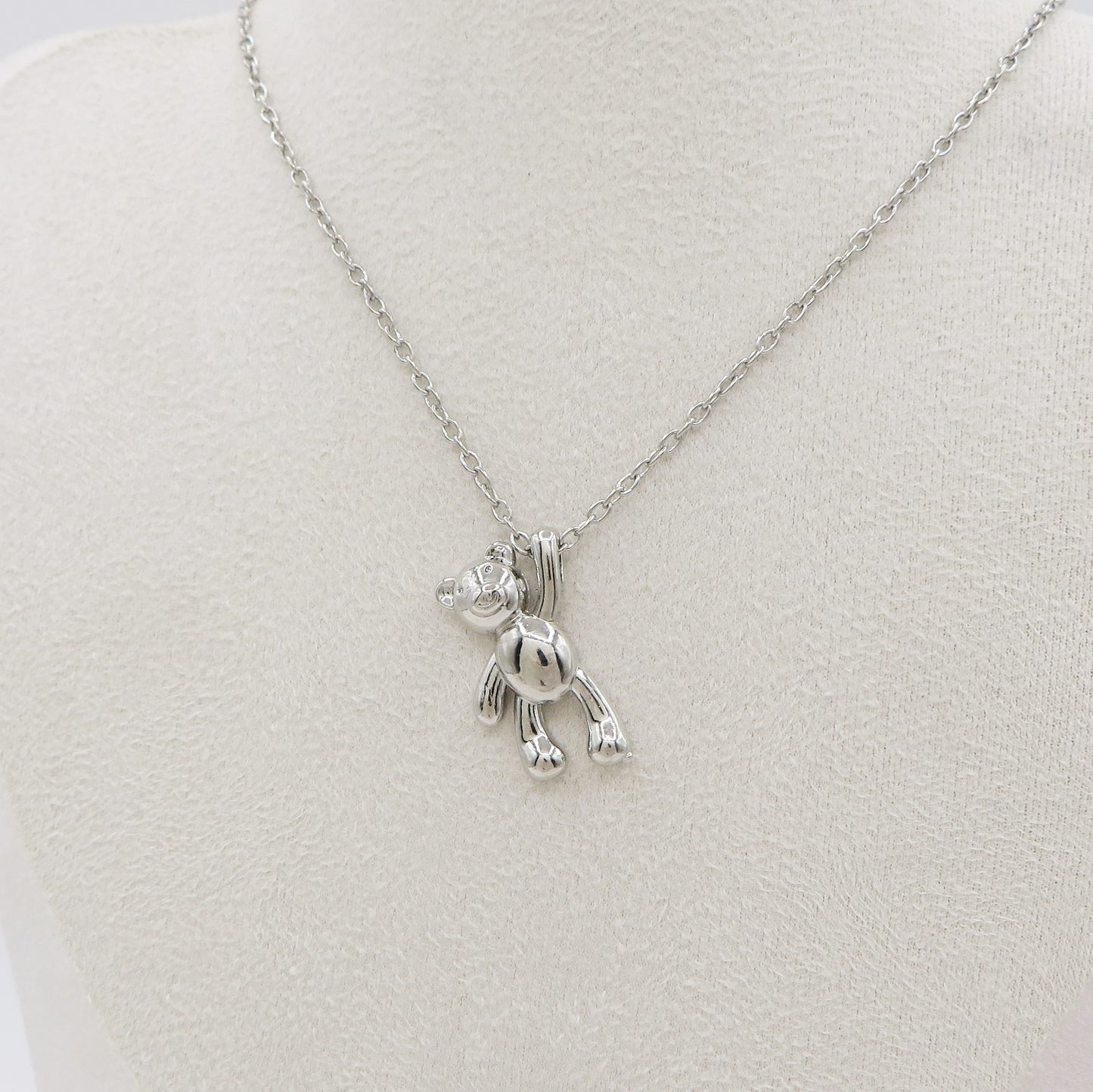 THEA - Collana teddy pendente orsetto in Acciaio inossidabile