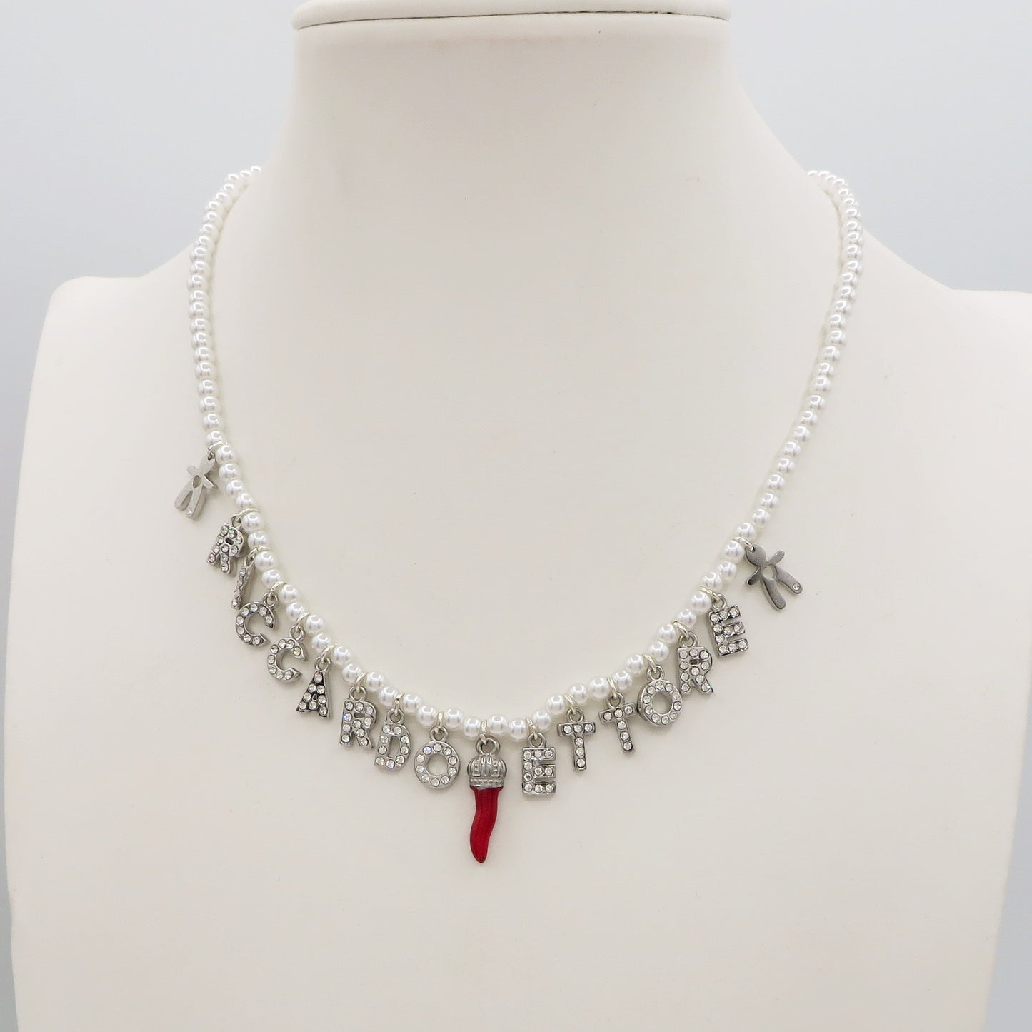 CHOKER Perle Con Nome personalizzabile in Acciaio Inox