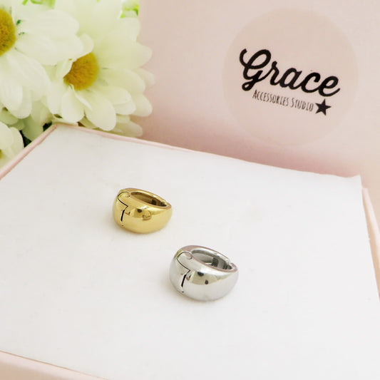 VICKY EARCUFF con scatto ~ ACCIAIO Inossidabile orecchino Senza buco