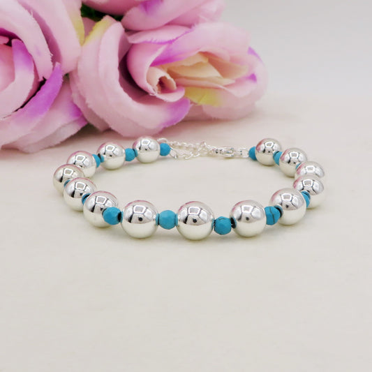 Bracciale PALLINI Colours TUCHESE bagnato ARGENTO ~ Bracciale UNISEX in ACCIAIO INOSSIDABILE