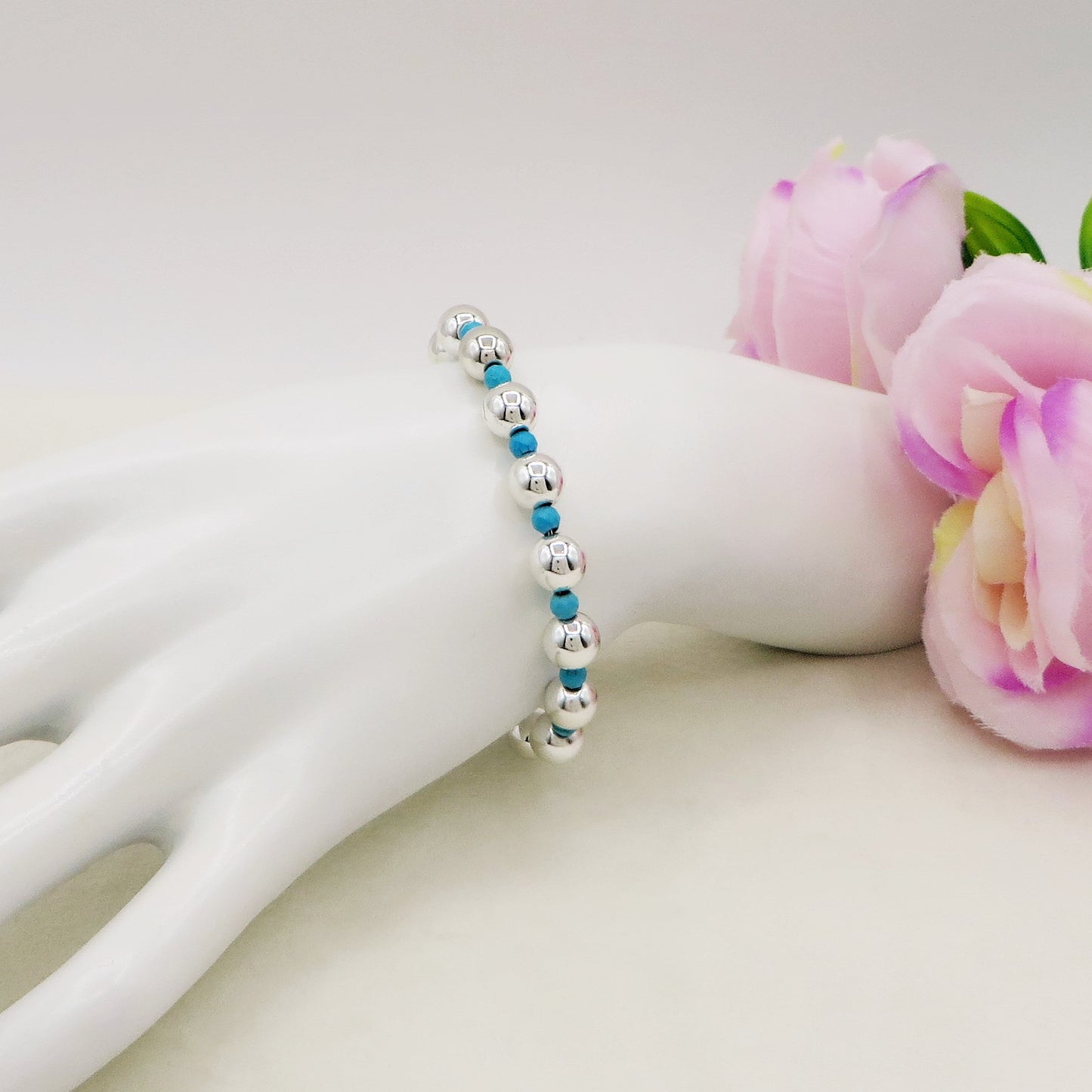 Bracciale PALLINI Colours TUCHESE bagnato ARGENTO ~ Bracciale UNISEX in ACCIAIO INOSSIDABILE
