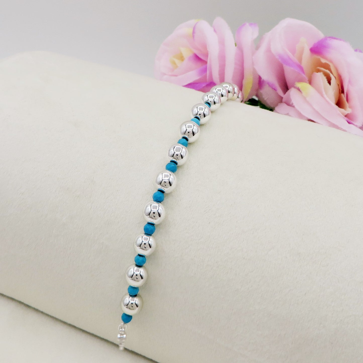 Bracciale PALLINI Colours TUCHESE bagnato ARGENTO ~ Bracciale UNISEX in ACCIAIO INOSSIDABILE