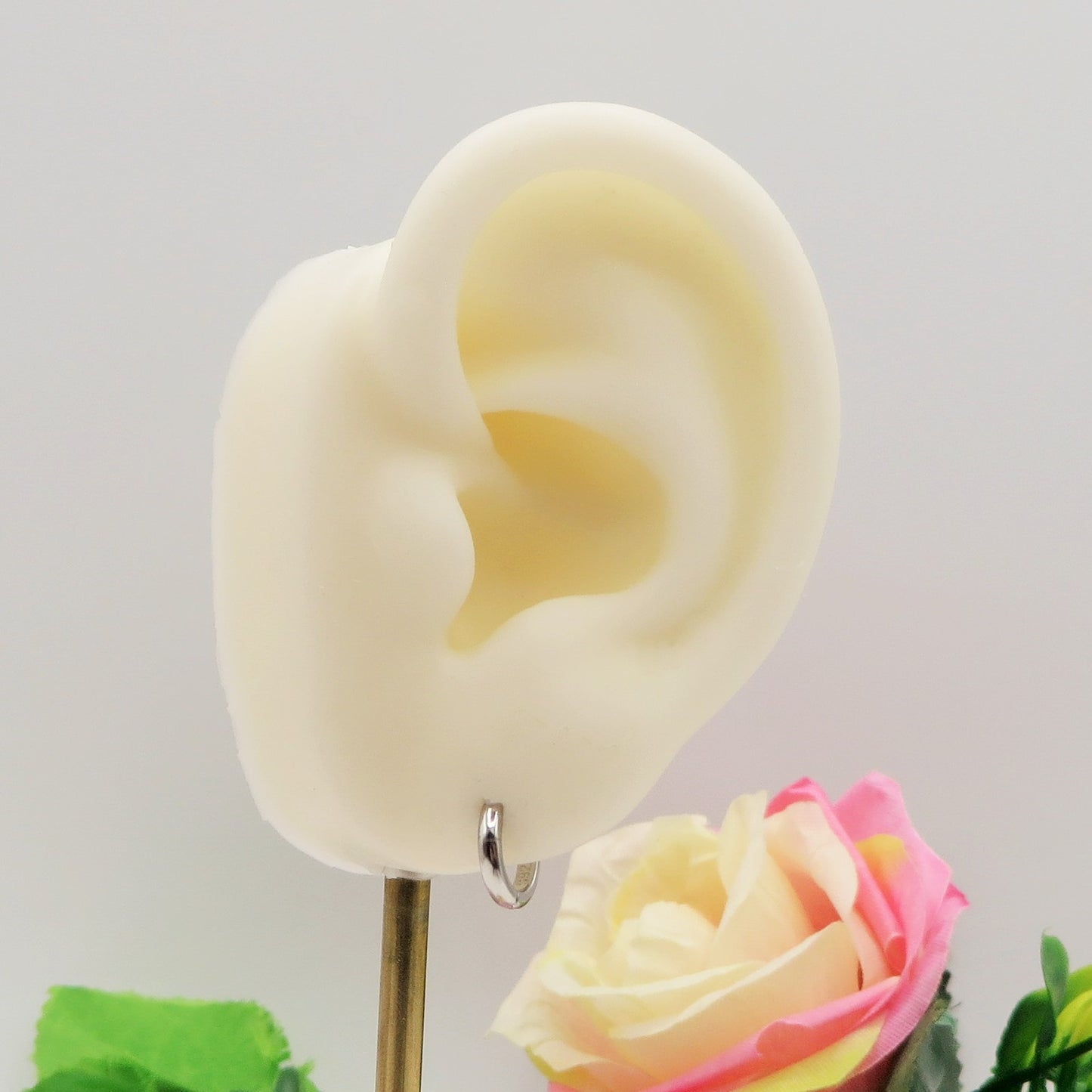 MINI cerchi basic ARGENTO 925 ~ paio Orecchini mini cerchio 10mm