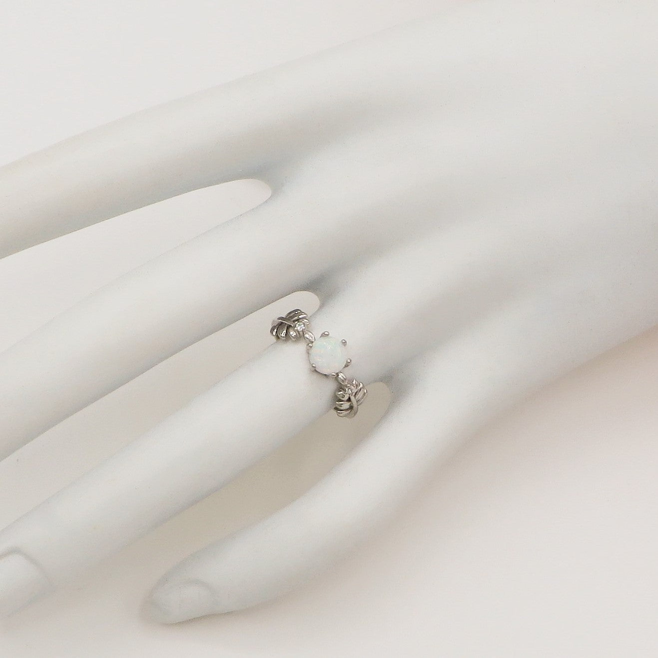 HALO - ARGENTO 925 ~ Anello con opalite