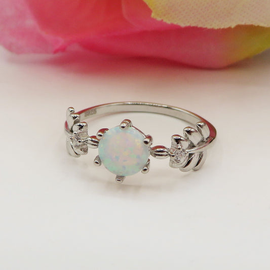 HALO - ARGENTO 925 ~ Anello con opalite
