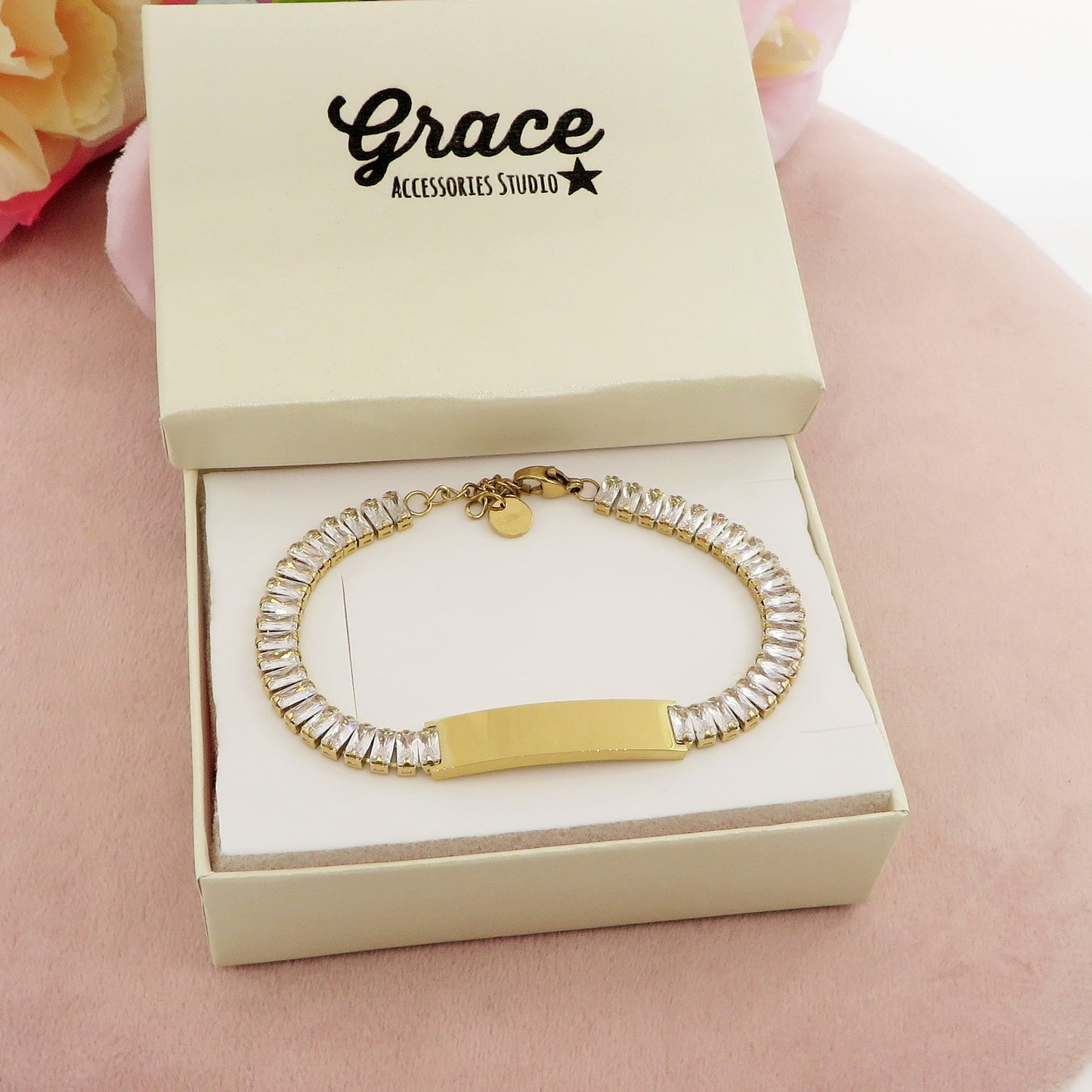 SET " YOU & ME " ~ 2 BRACCIALI lui e lei in acciaio inossidabile con INCISIONE PERSONALIZZATA