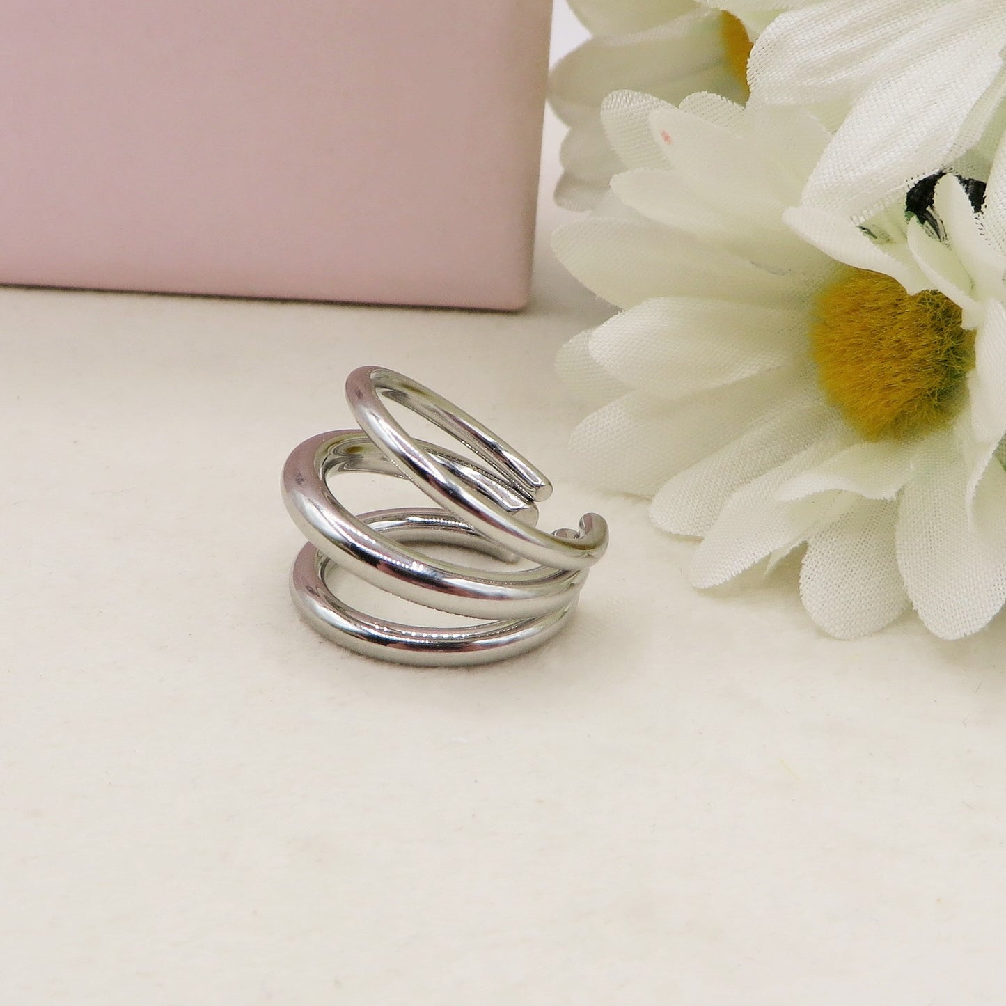 LILITH EARCUFF MULTIPLO ~ ACCIAIO Inossidabile orecchino Senza buco
