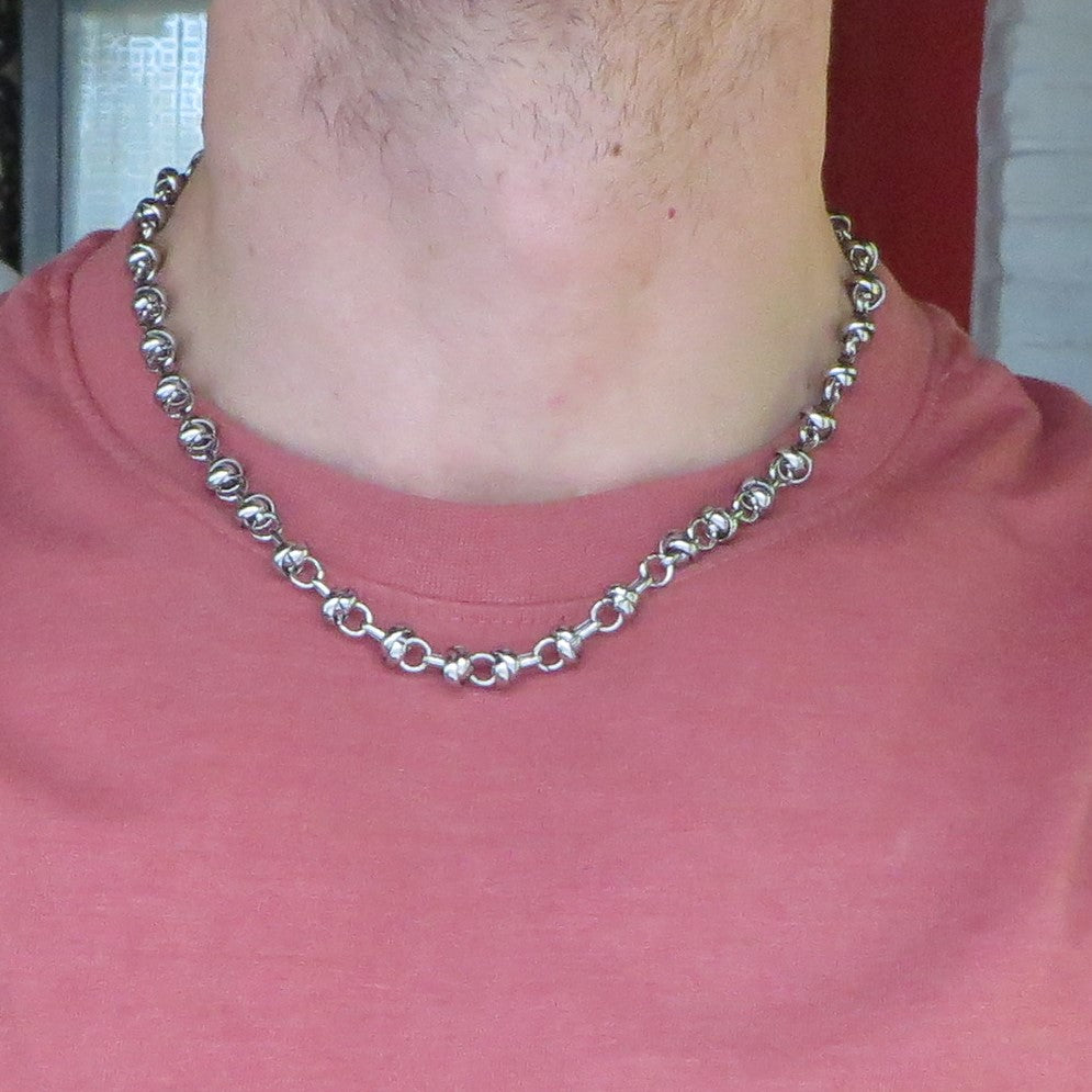 VALHALLA - Collana uomo catena NODI ACCIAIO INOSSIDABILE