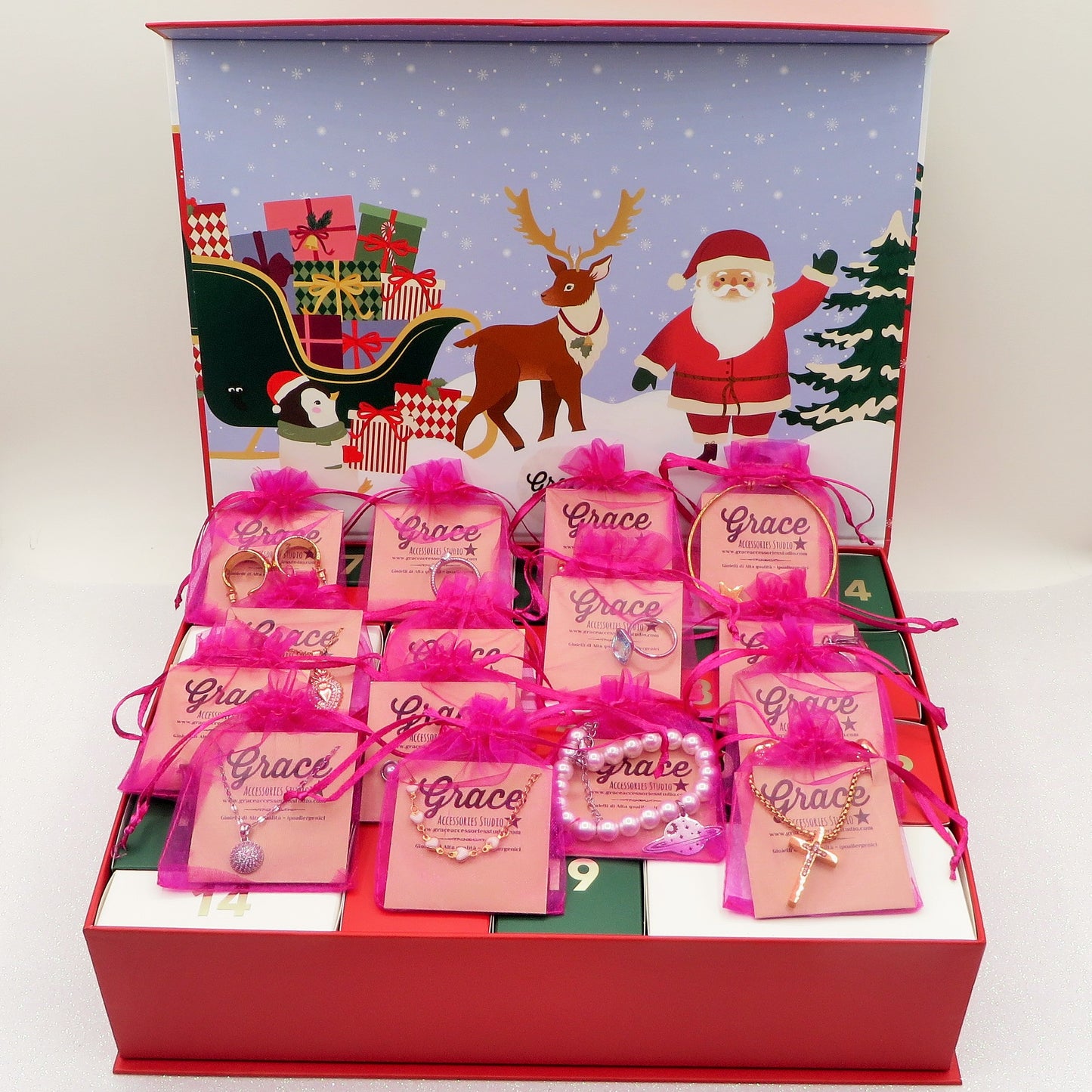 CALENDARIO DELL'AVVENTO ~ GRACE STUDIO  ~ 24 GIOIELLI