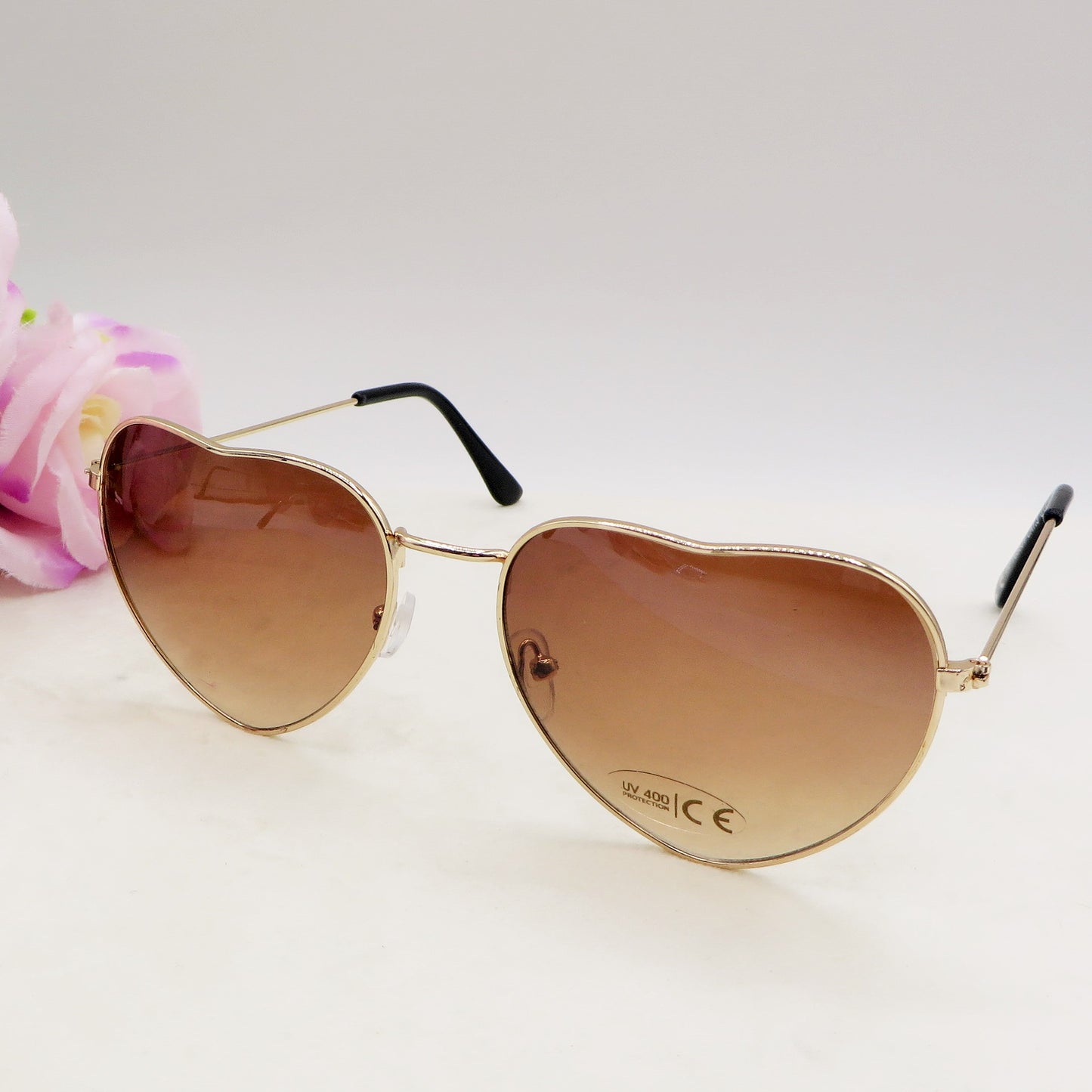 HARPER - Occhiali da sole a cuore UV400 con custodia