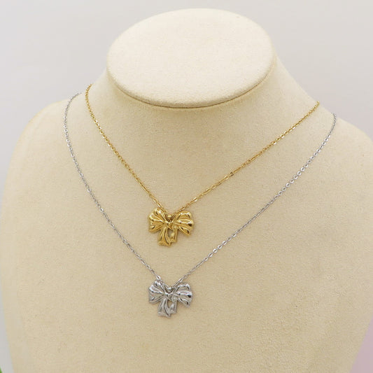 WALDORF - ACCIAIO INOSSIDABILE - collana con pendente fiocco