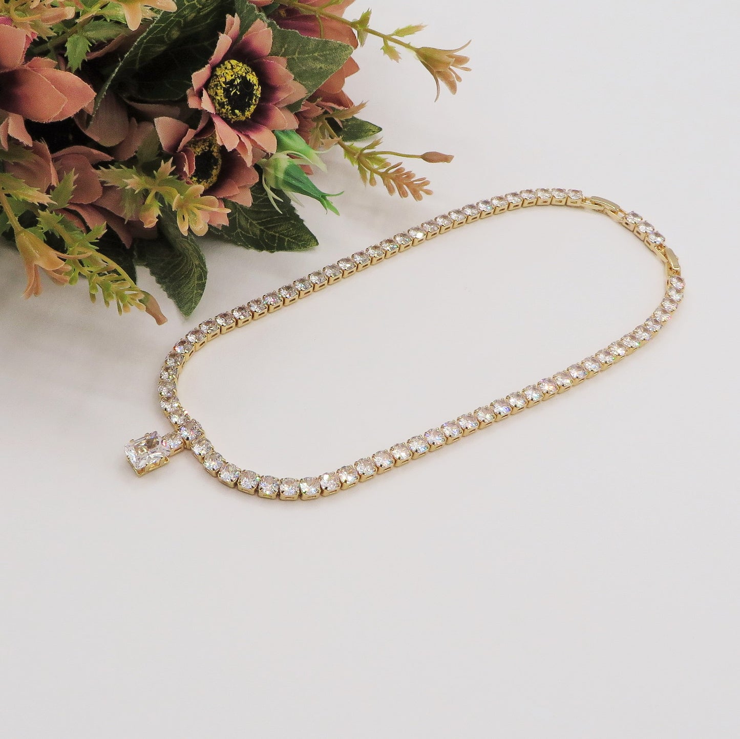 CHRISTY LUXE - Collier con Cubic Zirconia e pendente