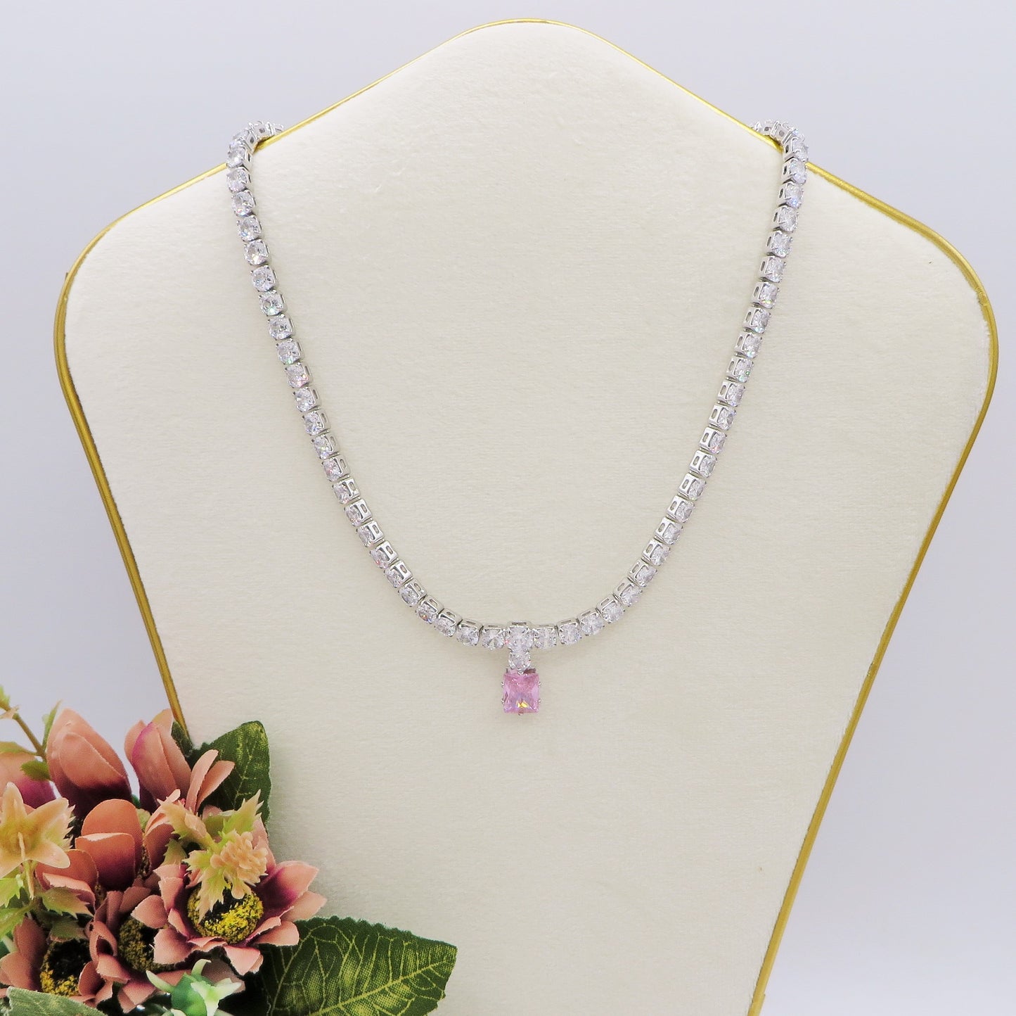 CHRISTY LUXE - Collier con Cubic Zirconia e pendente