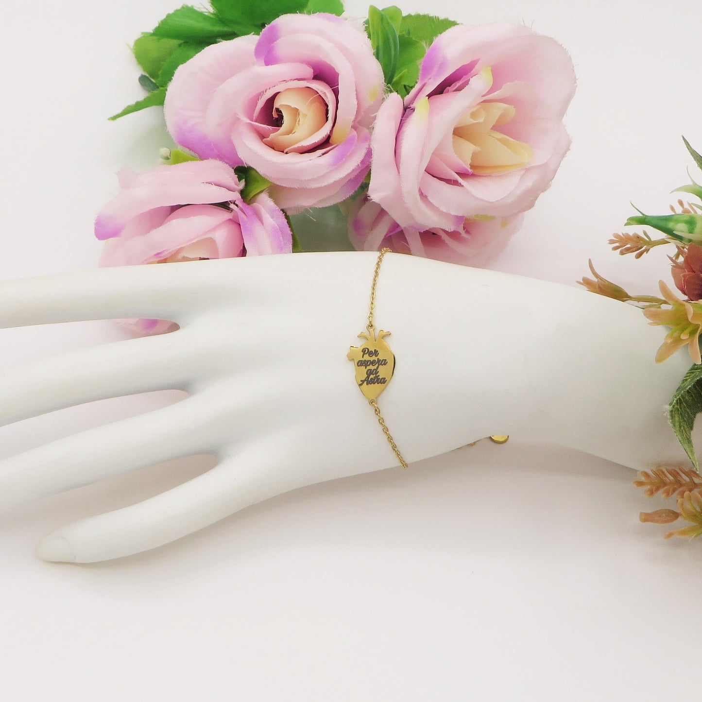 HUMAN HEART~ ACCIAIO inossidabile - Bracciale cuore anatomico