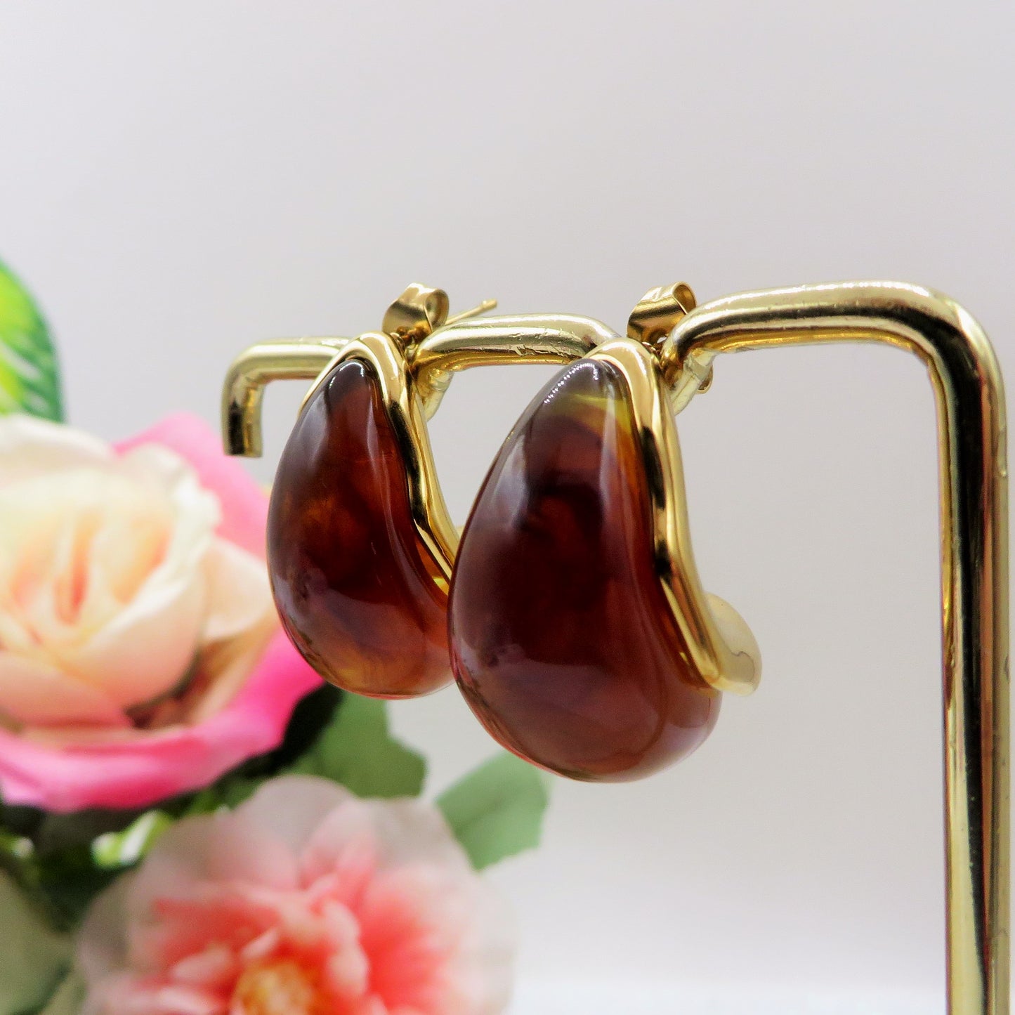 DROP COLOURS - ACCIAIO INOSSIDABILE ~ Paio Orecchini goccia bombe' smaltati