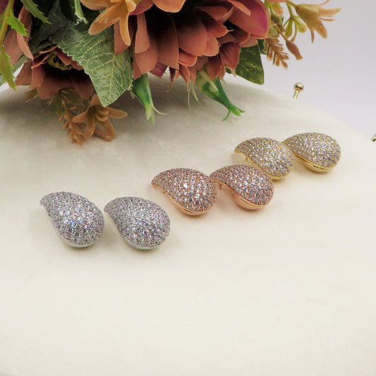 DROP SHINE 2 MISURE ~ Orecchini goccia zirconati FULL in Cubic Zirconia