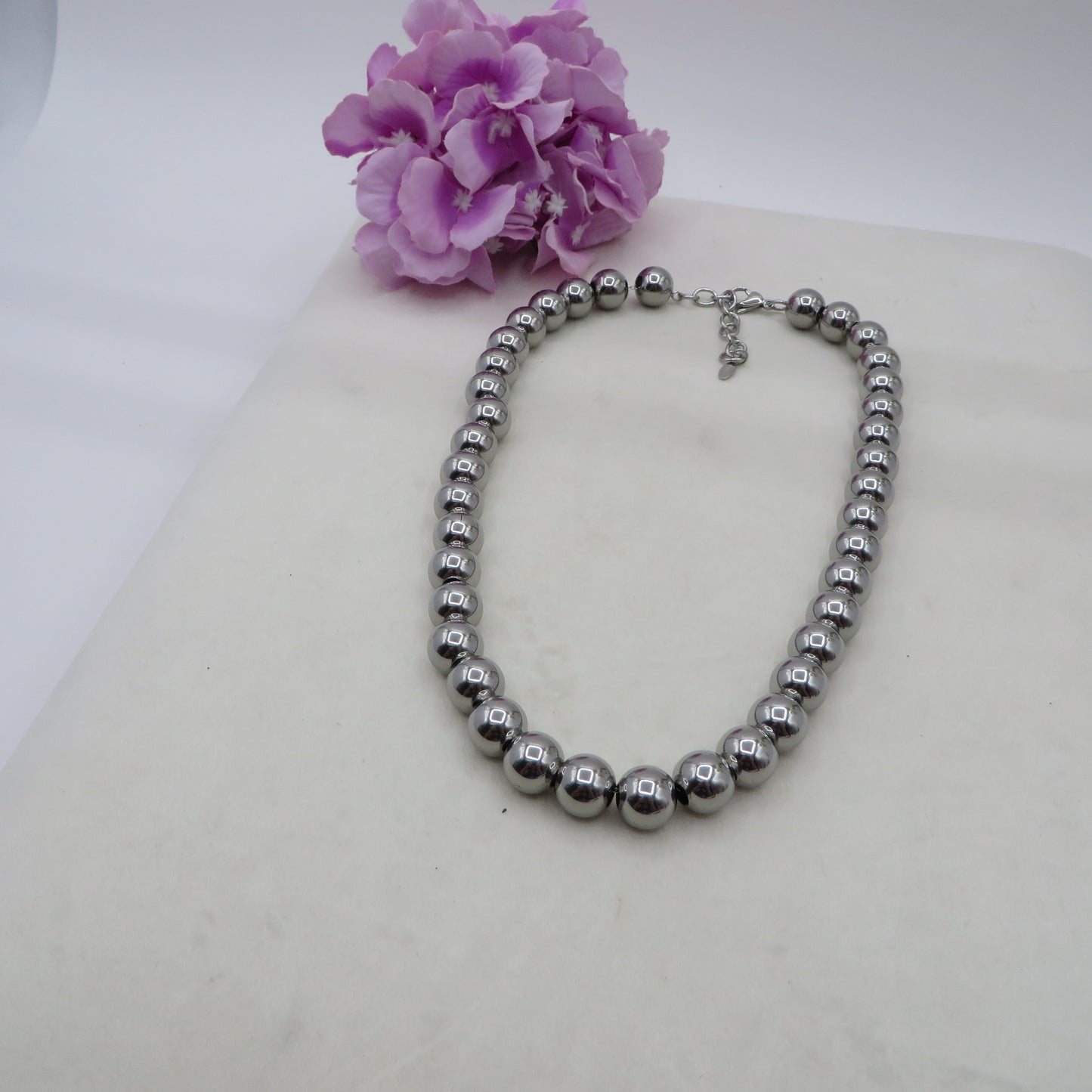 JOSIE Collana PALLINI XL ~ Collana UNISEX in ACCIAIO INOSSIDABILE