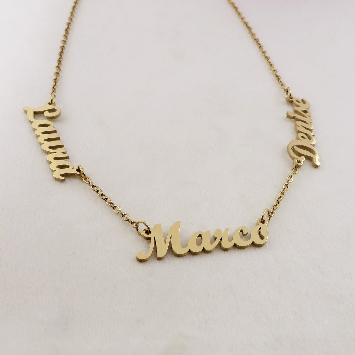 YOUR NAMES ~ Collana NOMI Personalizzata in Acciaio Inossidabile 316L