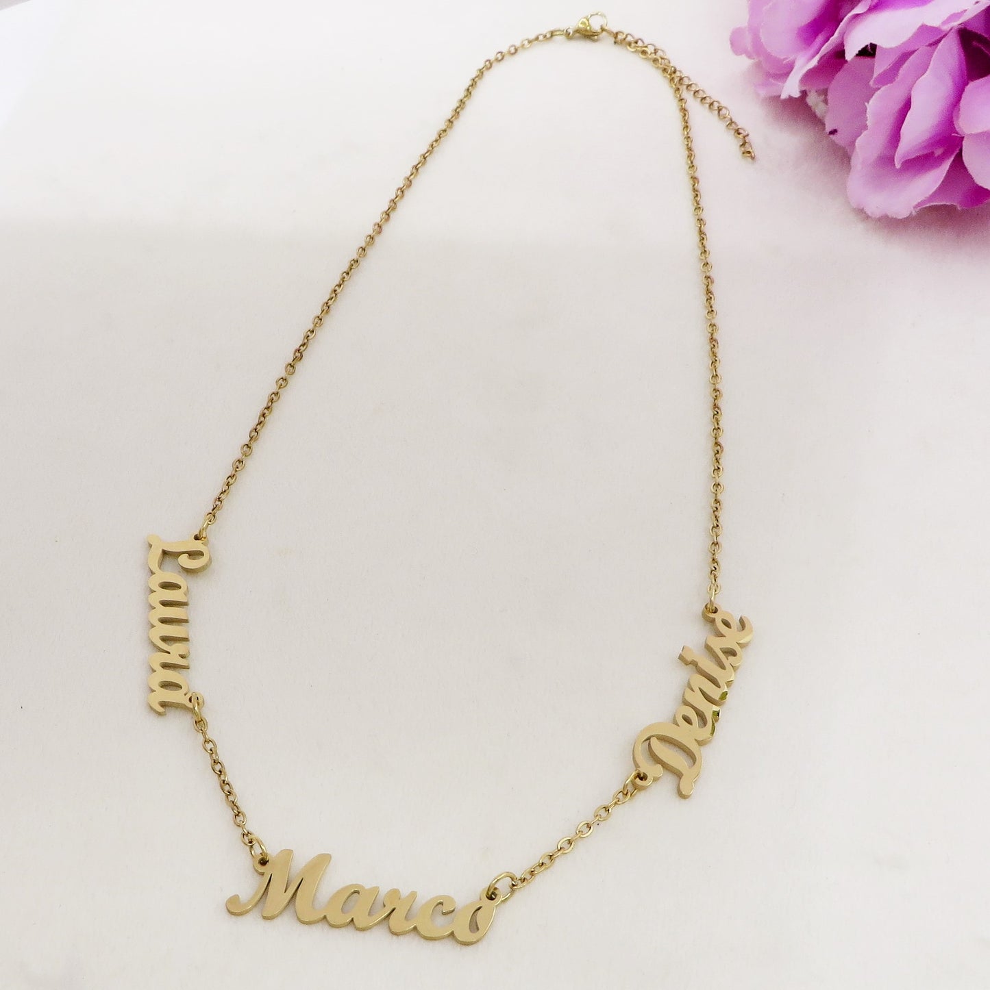 YOUR NAMES ~ Collana NOMI Personalizzata in Acciaio Inossidabile 316L