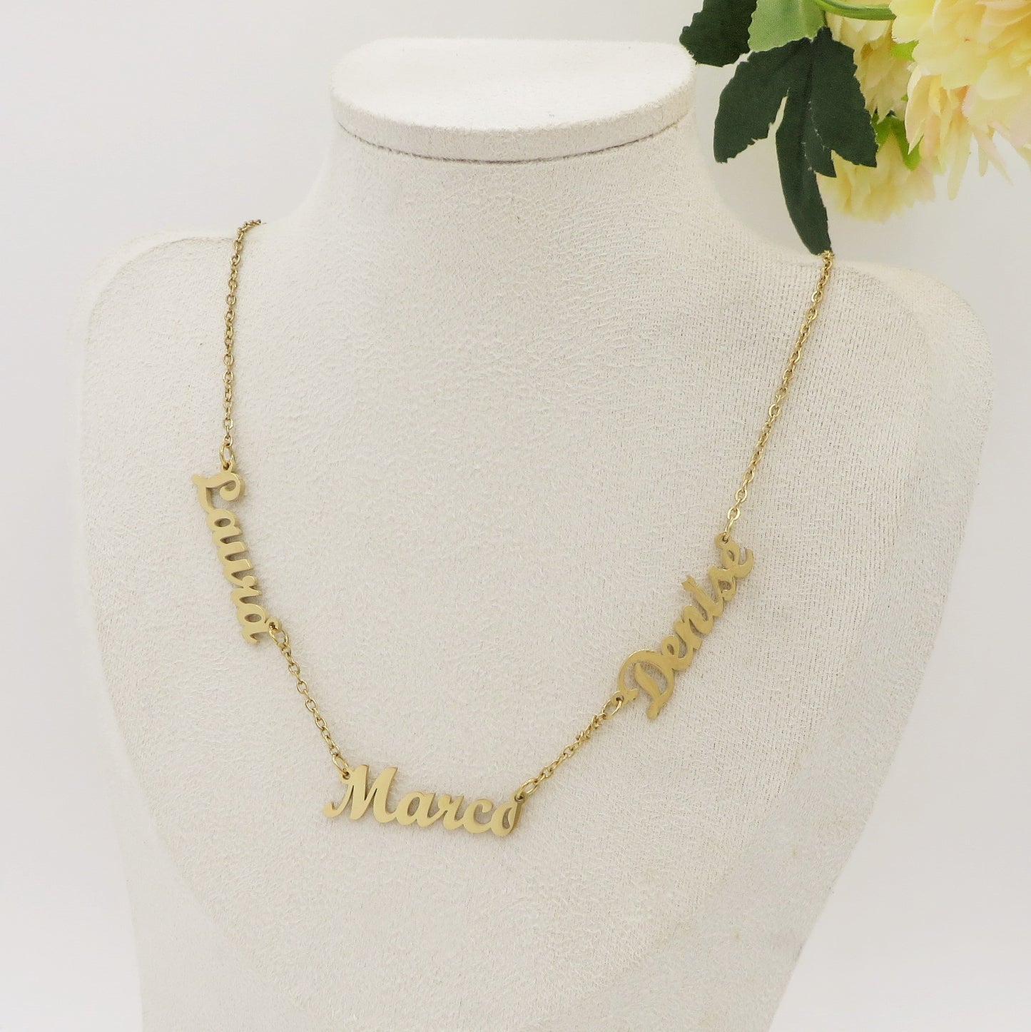 YOUR NAMES ~ Collana NOMI Personalizzata in Acciaio Inossidabile 316L