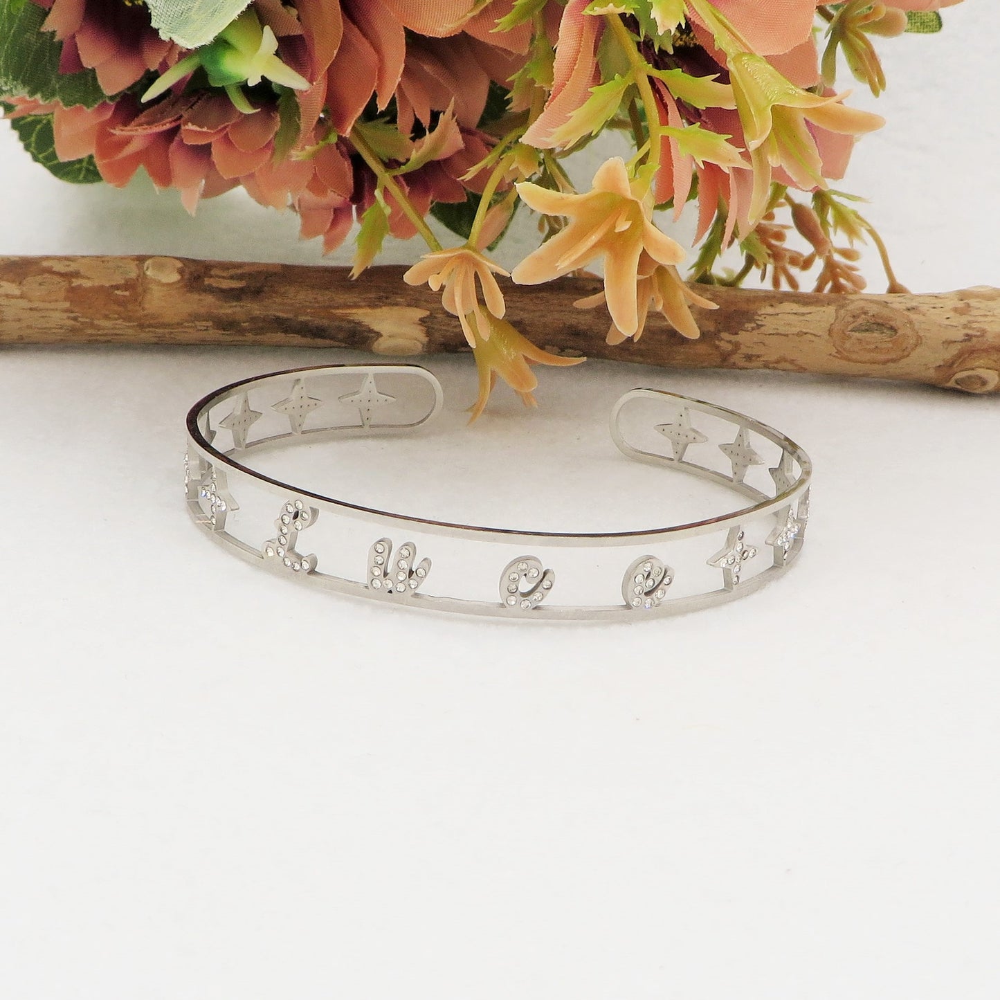 Bracciale BRILLIANT - NOME PERSONALIZZATO in Acciaio Inossidabile