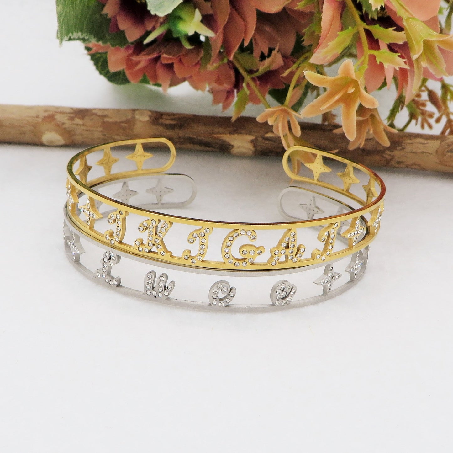 Bracciale BRILLIANT - NOME PERSONALIZZATO in Acciaio Inossidabile