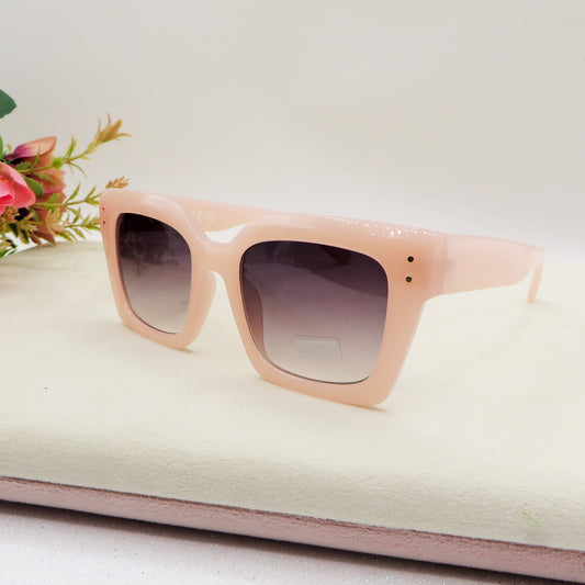 EMILIA - Occhiali da sole MAXI con effetti geometrici - UV400 con custodia