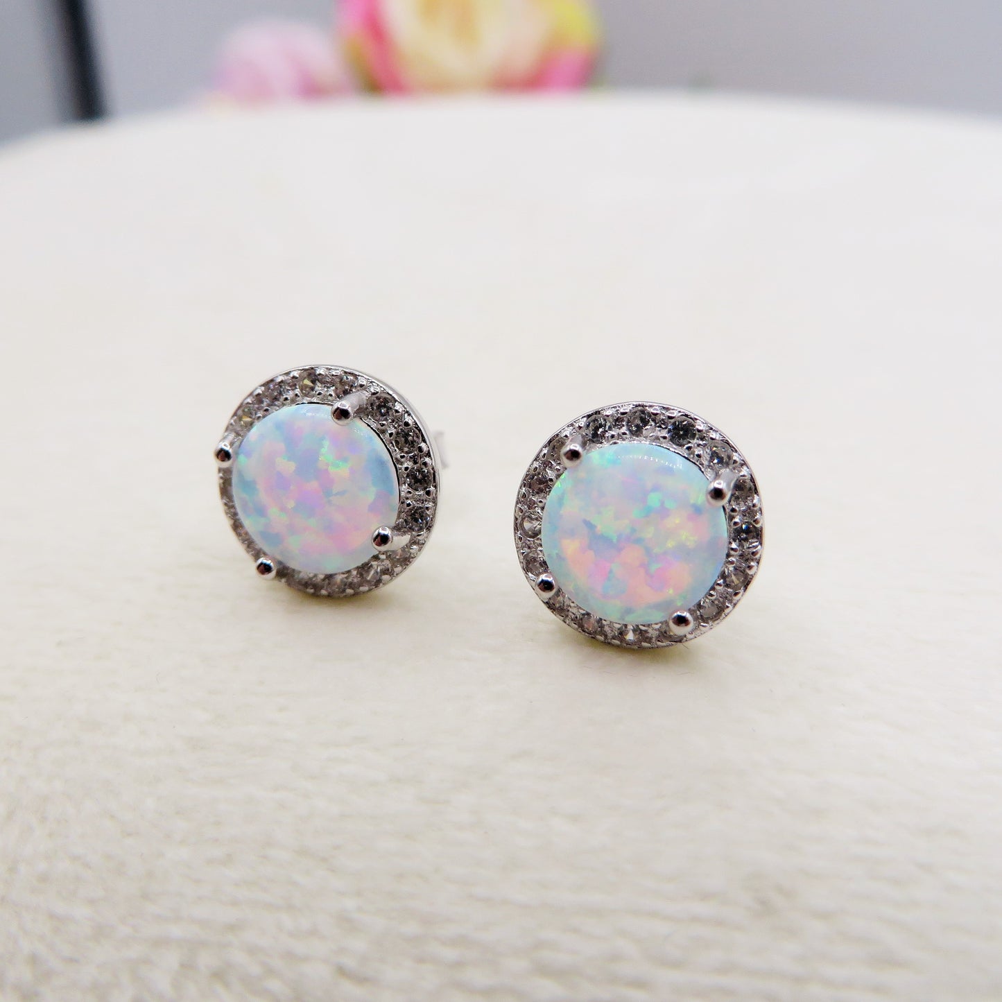 HALO - ARGENTO 925 - Orecchini in opalite