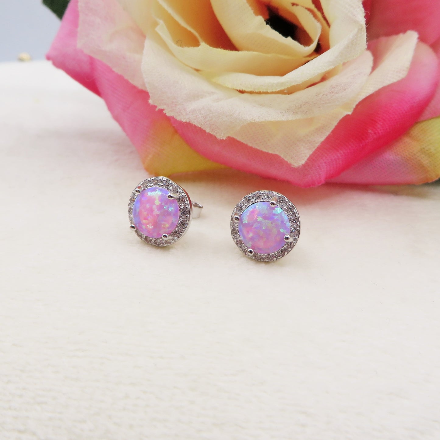 HALO - ARGENTO 925 - Orecchini in opalite