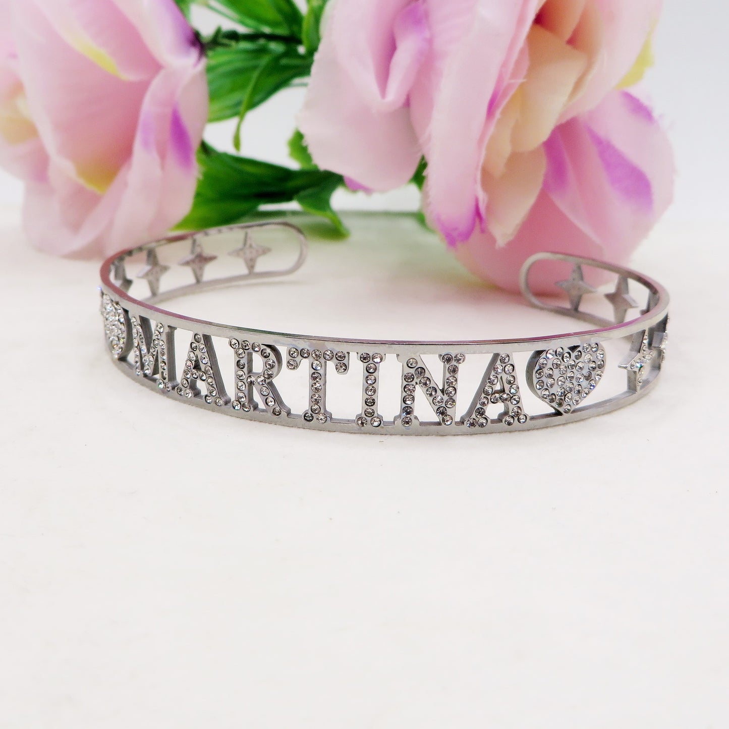 Bracciale BRILLIANT - NOME PERSONALIZZATO in Acciaio Inossidabile