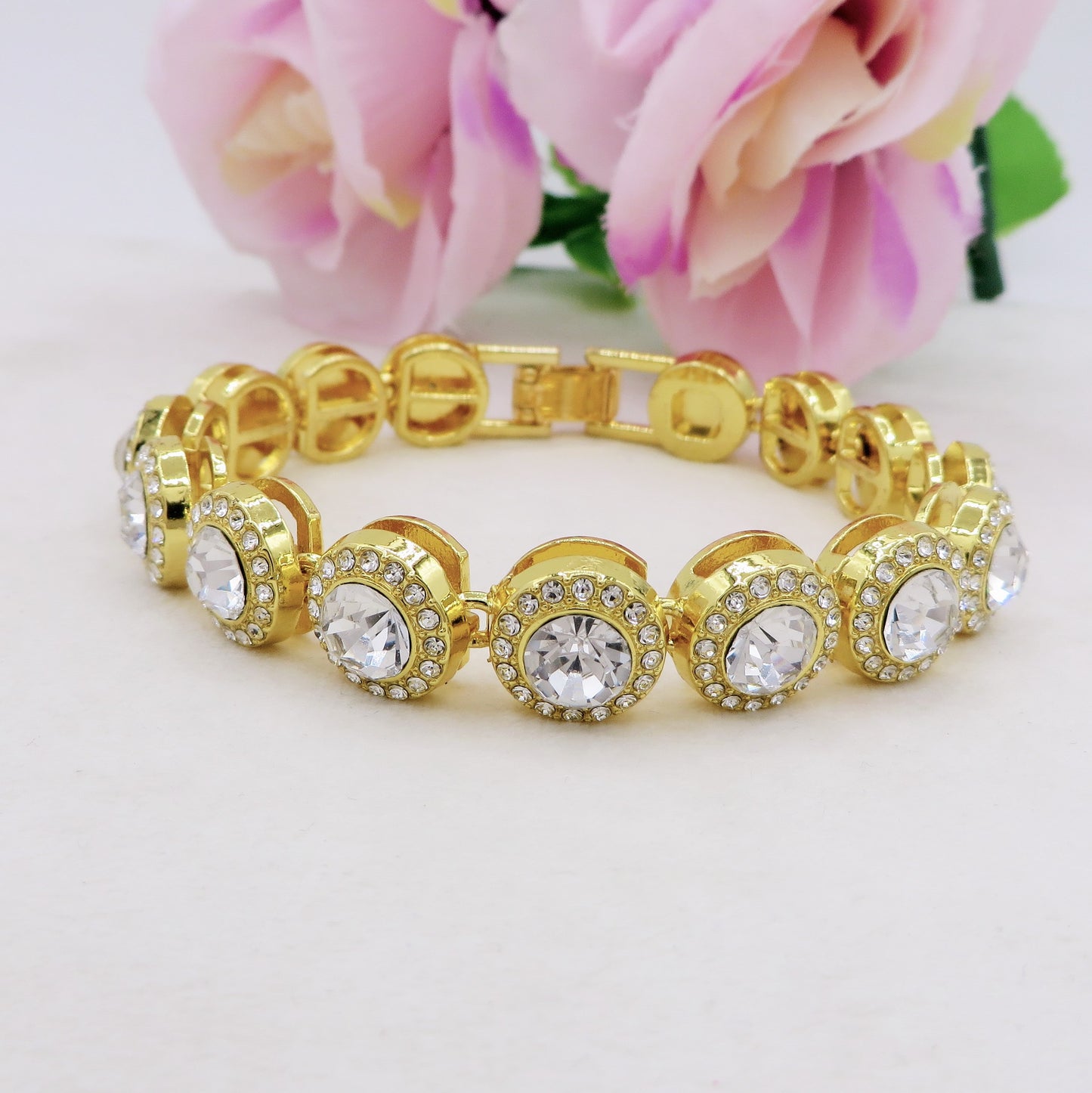AIDA - Bracciale Tennis con Cubic Zirconia rotondi