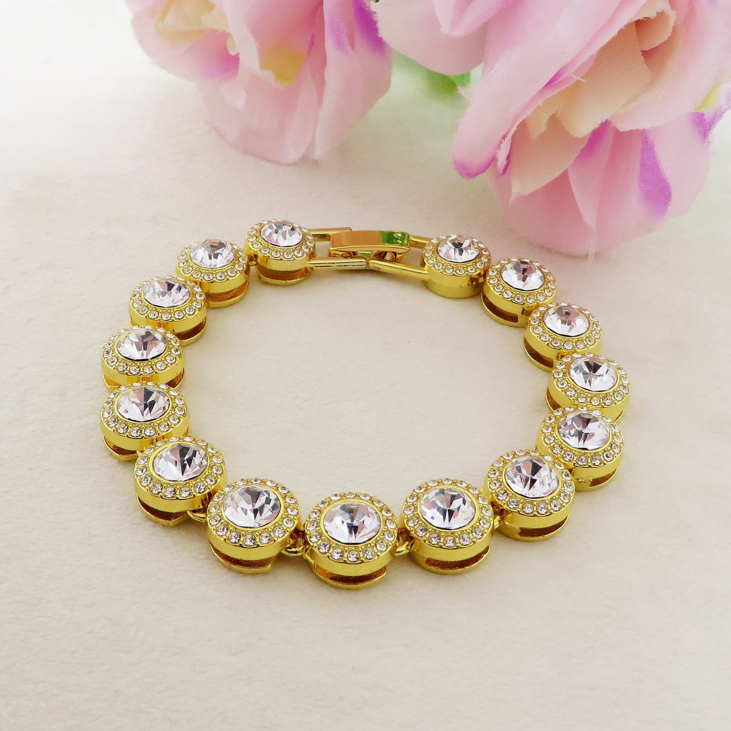 AIDA - Bracciale Tennis con Cubic Zirconia rotondi