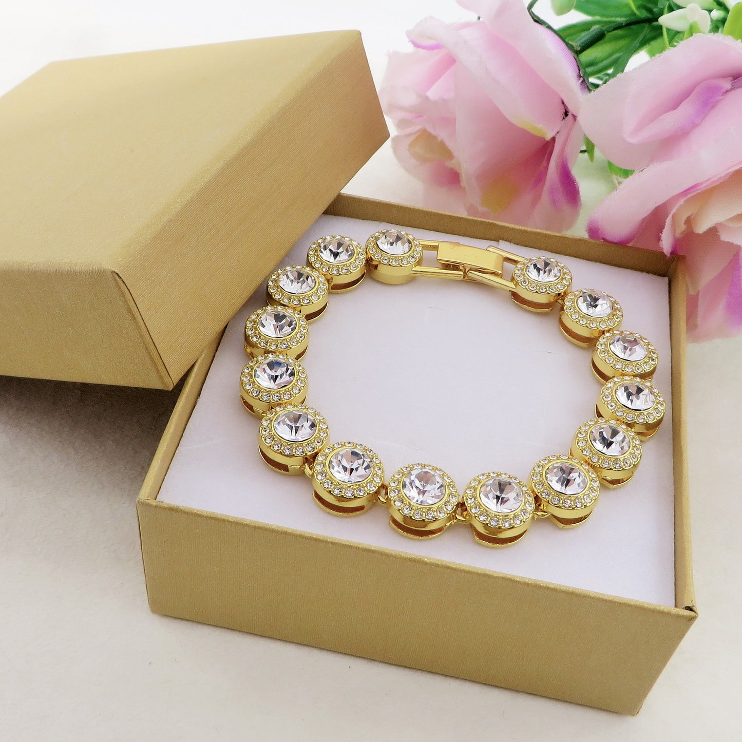 AIDA - Bracciale Tennis con Cubic Zirconia rotondi