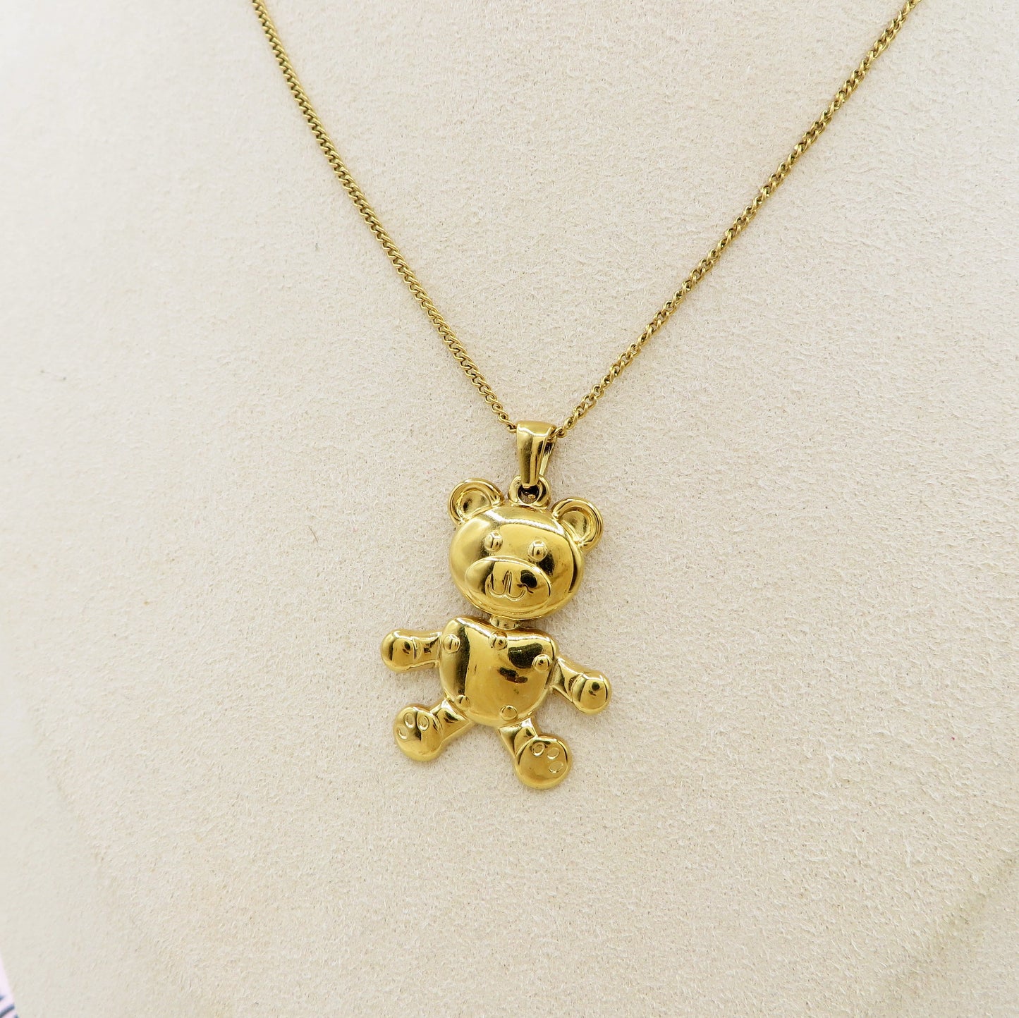 TEDDY TECH - ACCIAIO INOSSIDABILE - collana con pendente orsetto