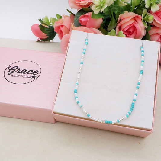SUMMER BEADS - Collana perline e ACCIAIO inossidabile colori brillanti