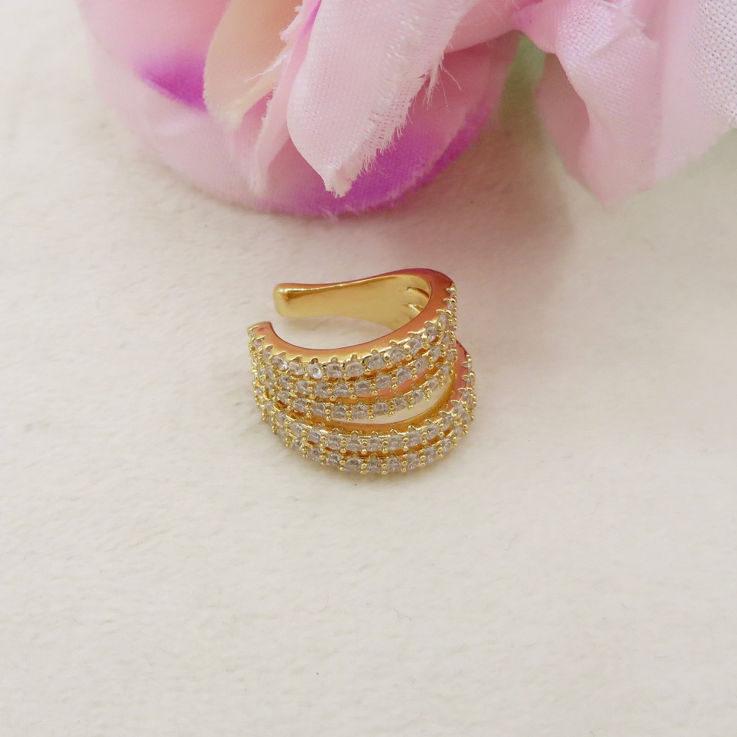 Earcuff 5 FILI in cubic zirconia
